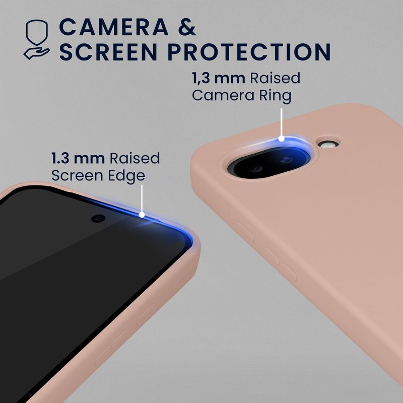 Laptop, Telefoane si Tablete - Telefoane mobile si accesorii - Accesorii Telefoane - Huse telefoane - Husa Kwmobile pentru Google Pixel 10a, anti-alunecare, sticla temperata, roz - Infinity.ro