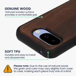 Laptop, Telefoane si Tablete - Telefoane mobile si accesorii - Accesorii Telefoane - Huse telefoane - Husa Kwmobile pentru Google Pixel 10a, compatibilitate MagSafe, lemn, TPU, maro - Infinity.ro