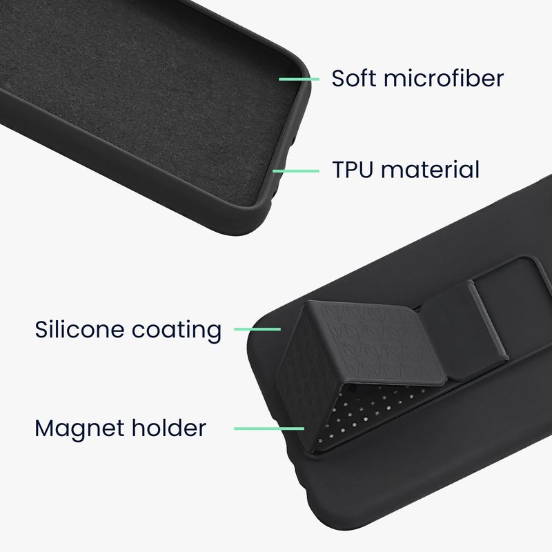 Laptop, Telefoane si Tablete - Telefoane mobile si accesorii - Accesorii Telefoane - Huse telefoane - Husa Kwmobile pentru Google Pixel 10a, functie stand, curea de mana, silicon, verde - Infinity.ro