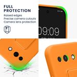 Laptop, Telefoane si Tablete - Telefoane mobile si accesorii - Accesorii Telefoane - Huse telefoane - Husa Kwmobile pentru Google Pixel 10a, functie stand, silicon, portocaliu - Infinity.ro