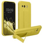 Laptop, Telefoane si Tablete - Telefoane mobile si accesorii - Accesorii Telefoane - Huse telefoane - Husa Kwmobile pentru Google Pixel 10a, functie stand, silicon, galben - Infinity.ro