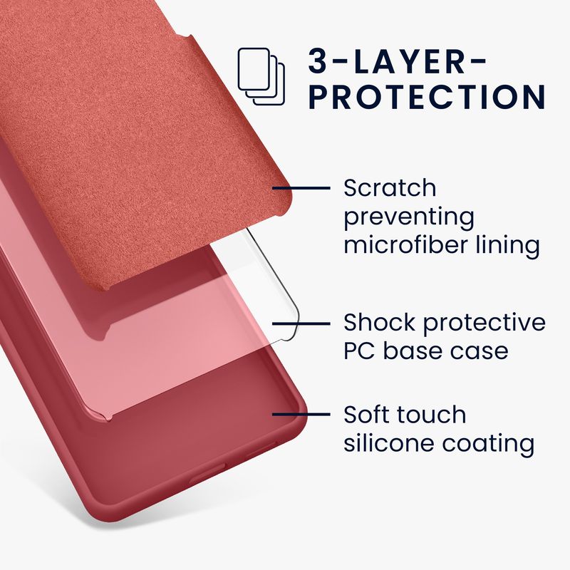 Laptop, Telefoane si Tablete - Telefoane mobile si accesorii - Accesorii Telefoane - Huse telefoane - Husa Kwmobile pentru Google Pixel 10a, incarcare wireless, anti-alunecare, silicon, roz - Infinity.ro