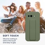 Laptop, Telefoane si Tablete - Telefoane mobile si accesorii - Accesorii Telefoane - Huse telefoane - Husa Kwmobile pentru Google Pixel 10a, functie stand, silicon, verde - Infinity.ro