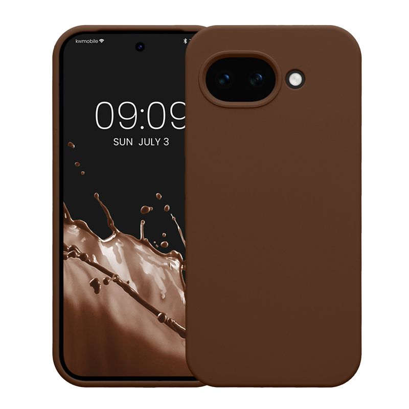 Laptop, Telefoane si Tablete - Telefoane mobile si accesorii - Accesorii Telefoane - Huse telefoane - Husa Kwmobile pentru Google Pixel 10a, incarcare wireless, silicon, ciocolatiu - Infinity.ro