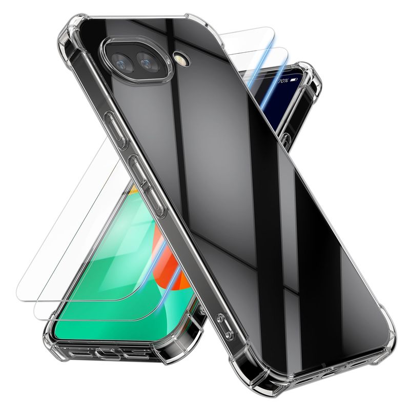 Laptop, Telefoane si Tablete - Telefoane mobile si accesorii - Accesorii Telefoane - Huse telefoane - Husa Kwmobile pentru Google Pixel 10a, protectie la socuri, protectie la zgarieturi, TPU, sticla temperata, transparent - Infinity.ro