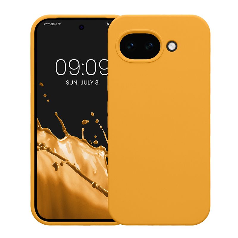 Laptop, Telefoane si Tablete - Telefoane mobile si accesorii - Accesorii Telefoane - Huse telefoane - Husa Kwmobile pentru Google Pixel 10a, incarcare wireless, silicon, portocaliu mango - Infinity.ro