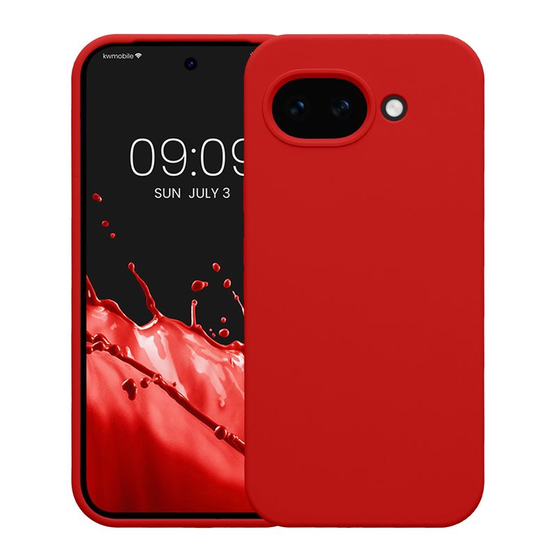 Laptop, Telefoane si Tablete - Telefoane mobile si accesorii - Accesorii Telefoane - Huse telefoane - Husa Kwmobile pentru Google Pixel 10a, incarcare wireless, silicon, rosu - Infinity.ro