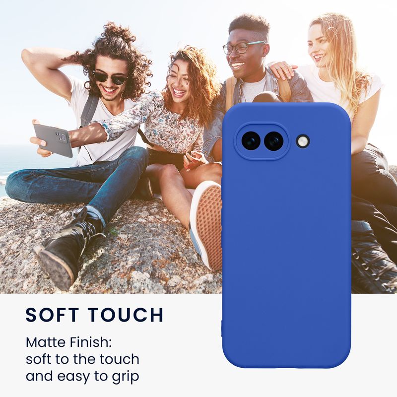 Laptop, Telefoane si Tablete - Telefoane mobile si accesorii - Accesorii Telefoane - Huse telefoane - Husa Kwmobile pentru Google Pixel 10a, protectie la zgarieturi, silicon, albastru - Infinity.ro