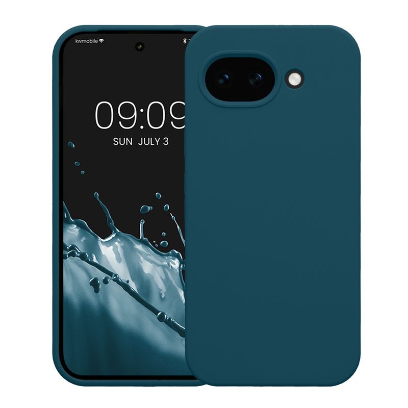 Laptop, Telefoane si Tablete - Telefoane mobile si accesorii - Accesorii Telefoane - Huse telefoane - Husa Kwmobile pentru Google Pixel 10a, incarcare wireless, silicon, turcoaz - Infinity.ro