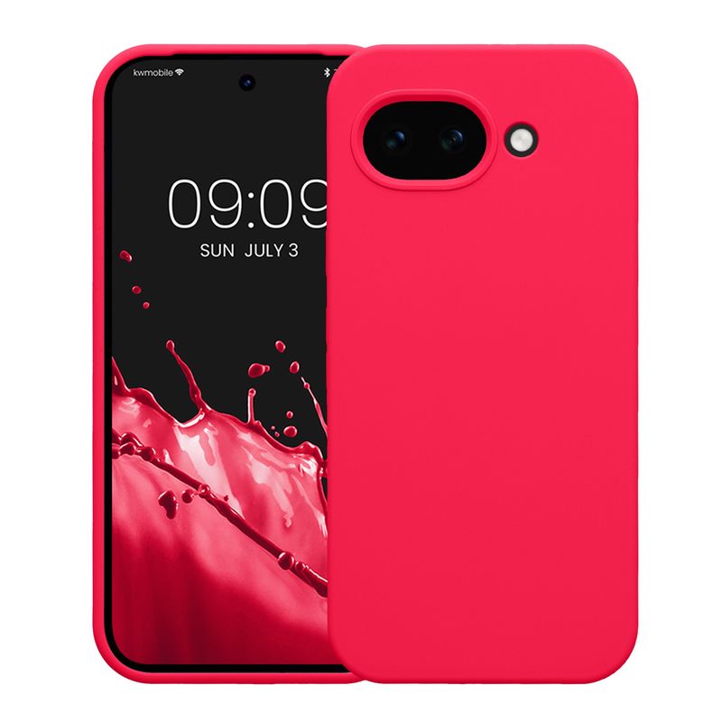 Laptop, Telefoane si Tablete - Telefoane mobile si accesorii - Accesorii Telefoane - Huse telefoane - Husa Kwmobile pentru Google Pixel 10a, incarcare wireless, silicon, roz neon - Infinity.ro