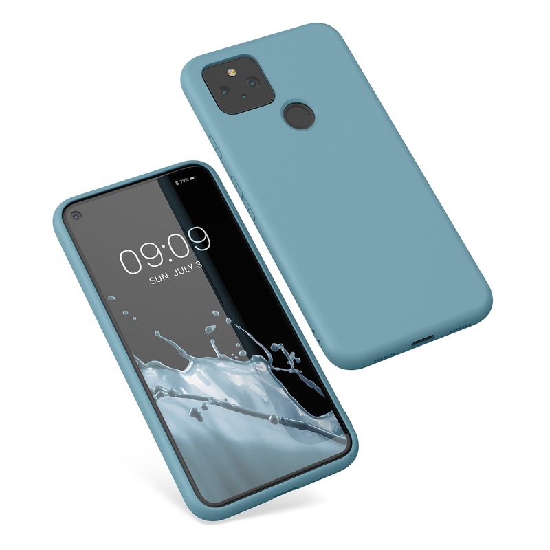 Laptop, Telefoane si Tablete - Telefoane mobile si accesorii - Accesorii Telefoane - Huse telefoane - Husa Kwmobile pentru Google Pixel 5, protectie la socuri, silicon, albastru - Infinity.ro