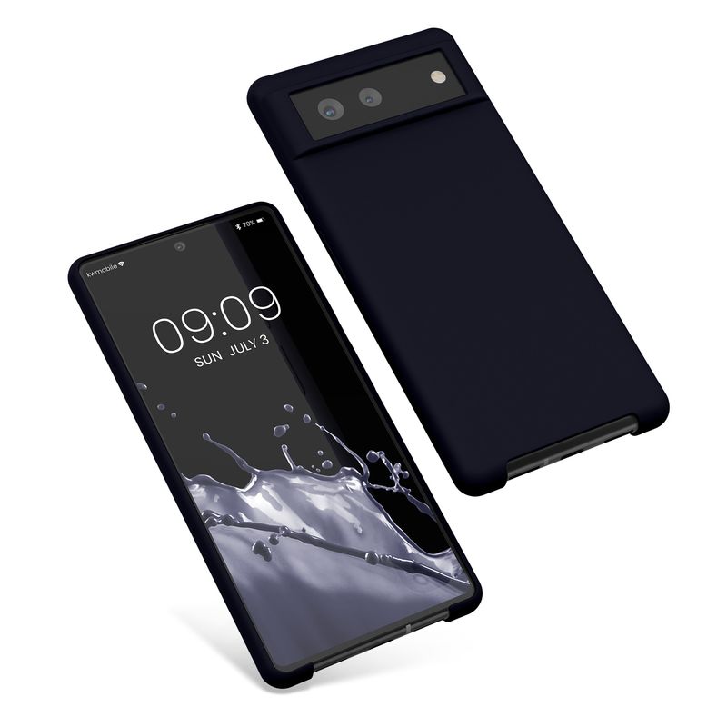 Laptop, Telefoane si Tablete - Telefoane mobile si accesorii - Accesorii Telefoane - Huse telefoane - Husa Kwmobile pentru Google Pixel 6, incarcare wireless, silicon, albastru - Infinity.ro