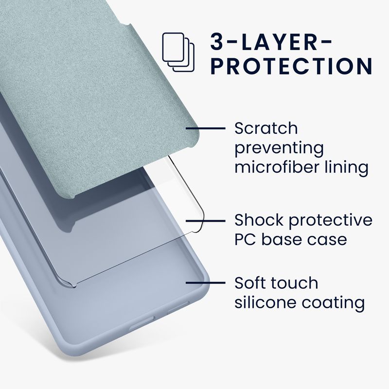 Laptop, Telefoane si Tablete - Telefoane mobile si accesorii - Accesorii Telefoane - Huse telefoane - Husa Kwmobile pentru Google Pixel 7 Pro, anti-alunecare, silicon, albastru - Infinity.ro