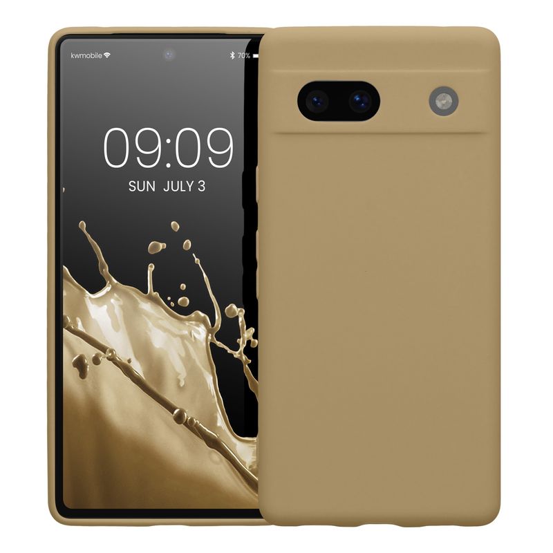 Laptop, Telefoane si Tablete - Telefoane mobile si accesorii - Accesorii Telefoane - Huse telefoane - Husa Kwmobile pentru Google Pixel 7a, anti-alunecare, silicon, gri - Infinity.ro