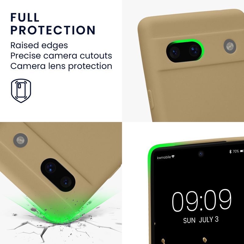 Laptop, Telefoane si Tablete - Telefoane mobile si accesorii - Accesorii Telefoane - Huse telefoane - Husa Kwmobile pentru Google Pixel 7a, anti-alunecare, silicon, gri - Infinity.ro