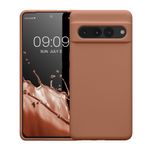 Laptop, Telefoane si Tablete - Telefoane mobile si accesorii - Accesorii Telefoane - Huse telefoane - Husa Kwmobile pentru Google Pixel 7 Pro, anti-alunecare, silicon, maro - Infinity.ro