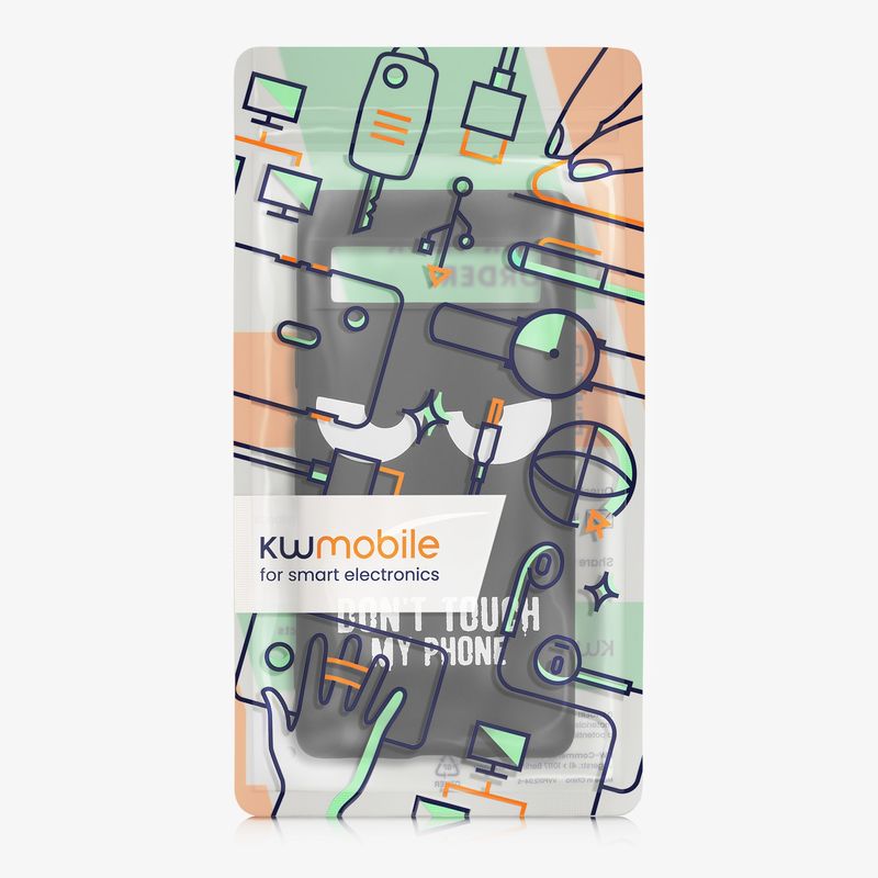 Laptop, Telefoane si Tablete - Telefoane mobile si accesorii - Accesorii Telefoane - Huse telefoane - Husa Kwmobile pentru Google Pixel 7a, anti-alunecare, silicon, alb, negru - Infinity.ro