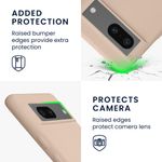 Laptop, Telefoane si Tablete - Telefoane mobile si accesorii - Accesorii Telefoane - Huse telefoane - Husa Kwmobile pentru Google Pixel 7, protectie la socuri, silicon, bej - Infinity.ro