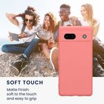 Laptop, Telefoane si Tablete - Telefoane mobile si accesorii - Accesorii Telefoane - Huse telefoane - Husa Kwmobile pentru Google Pixel 7a, anti-alunecare, silicon, coral - Infinity.ro