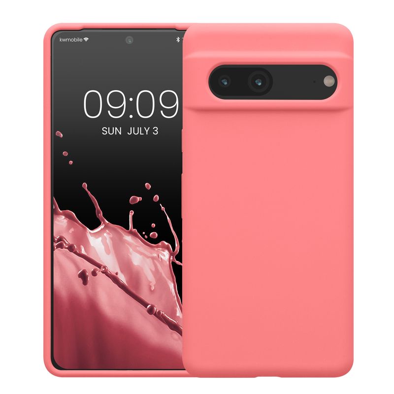 Laptop, Telefoane si Tablete - Telefoane mobile si accesorii - Accesorii Telefoane - Huse telefoane - Husa Kwmobile pentru Google Pixel 7, anti-alunecare, silicon, roz - Infinity.ro