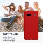 Laptop, Telefoane si Tablete - Telefoane mobile si accesorii - Accesorii Telefoane - Huse telefoane - Husa Kwmobile pentru Google Pixel 7a, anti-alunecare, silicon, rosu - Infinity.ro