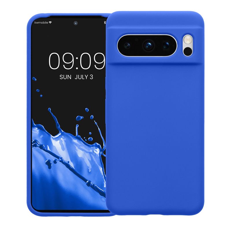 Laptop, Telefoane si Tablete - Telefoane mobile si accesorii - Accesorii Telefoane - Huse telefoane - Husa Kwmobile pentru Google Pixel 8 Pro, anti-alunecare, silicon, albastru - Infinity.ro