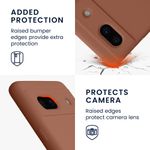 Laptop, Telefoane si Tablete - Telefoane mobile si accesorii - Accesorii Telefoane - Huse telefoane - Husa Kwmobile pentru Google Pixel 7a, anti-alunecare, silicon, maro mocha - Infinity.ro