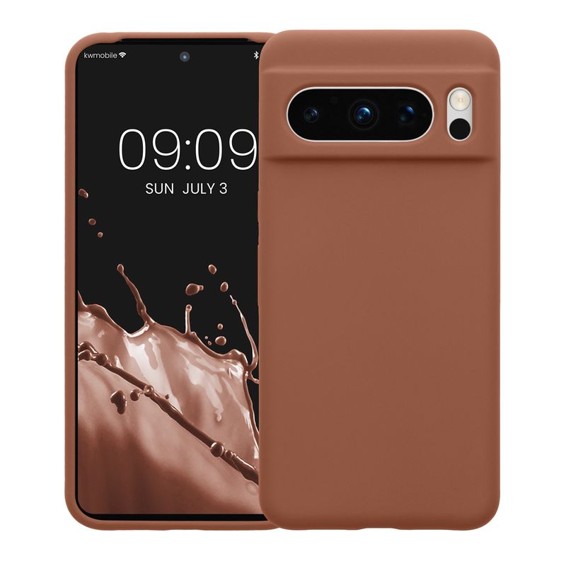 Laptop, Telefoane si Tablete - Telefoane mobile si accesorii - Accesorii Telefoane - Huse telefoane - Husa Kwmobile pentru Google Pixel 8 Pro, anti-alunecare, silicon, maro mocha - Infinity.ro