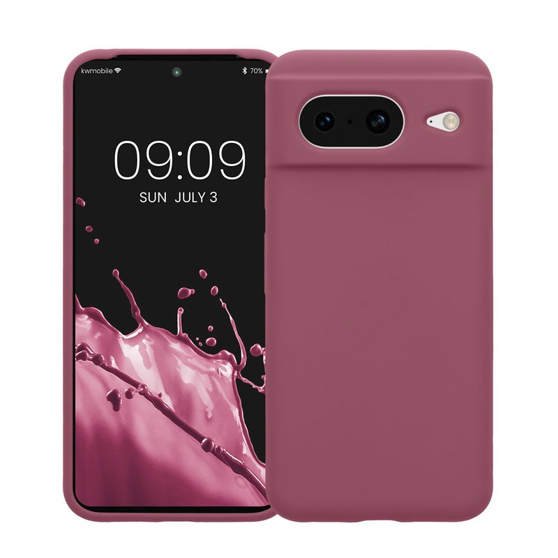 Laptop, Telefoane si Tablete - Telefoane mobile si accesorii - Accesorii Telefoane - Huse telefoane - Husa Kwmobile pentru Google Pixel 8, anti-alunecare, silicon, mov - Infinity.ro