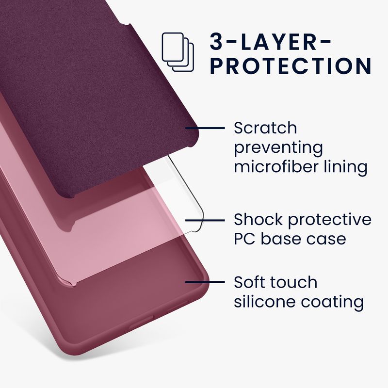 Laptop, Telefoane si Tablete - Telefoane mobile si accesorii - Accesorii Telefoane - Huse telefoane - Husa Kwmobile pentru Google Pixel 8, anti-alunecare, silicon, mov - Infinity.ro