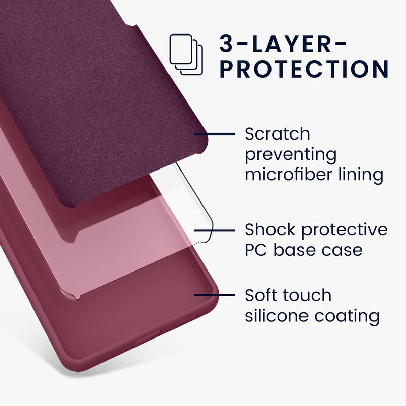 Laptop, Telefoane si Tablete - Telefoane mobile si accesorii - Accesorii Telefoane - Huse telefoane - Husa Kwmobile pentru Google Pixel 7a, anti-alunecare, silicon, mov - Infinity.ro