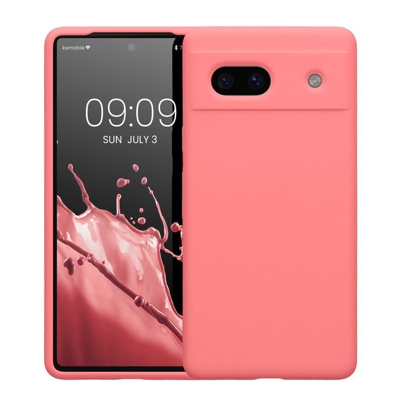 Laptop, Telefoane si Tablete - Telefoane mobile si accesorii - Accesorii Telefoane - Huse telefoane - Husa Kwmobile pentru Google Pixel 7a, anti-alunecare, silicon, roz - Infinity.ro