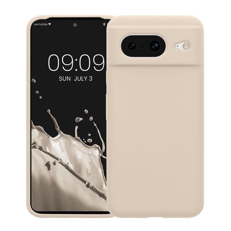 Laptop, Telefoane si Tablete - Telefoane mobile si accesorii - Accesorii Telefoane - Huse telefoane - Husa Kwmobile pentru Google Pixel 8, anti-alunecare, silicon, bej - Infinity.ro