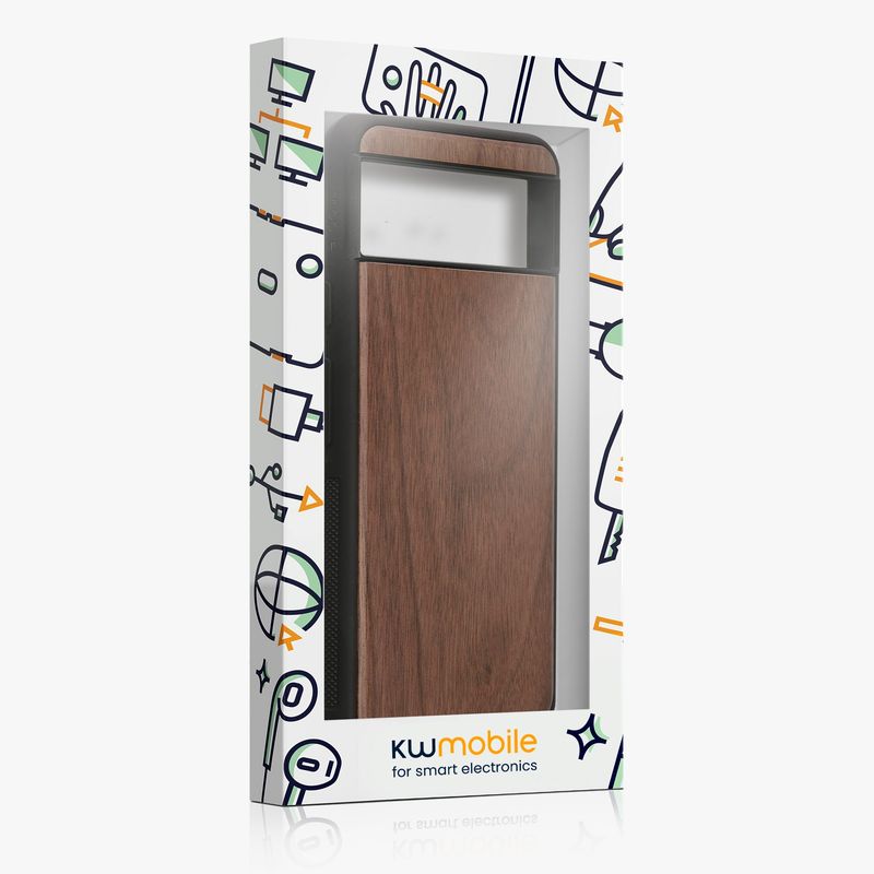 Laptop, Telefoane si Tablete - Telefoane mobile si accesorii - Accesorii Telefoane - Huse telefoane - Husa Kwmobile pentru Google Pixel 8, compatibilitate MagSafe, lemn, TPU, maro - Infinity.ro