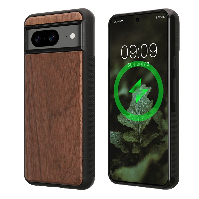 Laptop, Telefoane si Tablete - Telefoane mobile si accesorii - Accesorii Telefoane - Huse telefoane - Husa Kwmobile pentru Google Pixel 8, compatibilitate MagSafe, lemn, TPU, maro - Infinity.ro