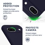Laptop, Telefoane si Tablete - Telefoane mobile si accesorii - Accesorii Telefoane - Huse telefoane - Husa Kwmobile pentru Google Pixel 8a, anti-alunecare, anti-amprenta, silicon, albastru - Infinity.ro