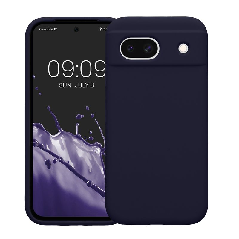 Laptop, Telefoane si Tablete - Telefoane mobile si accesorii - Accesorii Telefoane - Huse telefoane - Husa Kwmobile pentru Google Pixel 8a, anti-alunecare, anti-amprenta, silicon, albastru - Infinity.ro