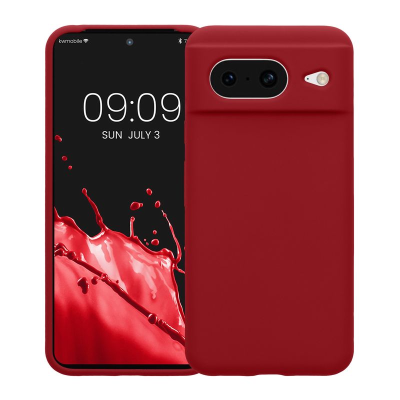 Laptop, Telefoane si Tablete - Telefoane mobile si accesorii - Accesorii Telefoane - Huse telefoane - Husa Kwmobile pentru Google Pixel 8, anti-alunecare, silicon, rosu - Infinity.ro