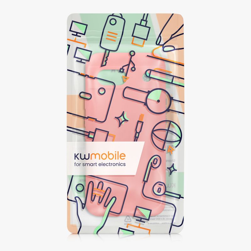 Laptop, Telefoane si Tablete - Telefoane mobile si accesorii - Accesorii Telefoane - Huse telefoane - Husa Kwmobile pentru Google Pixel 8a, anti-alunecare, silicon, coral pastel - Infinity.ro