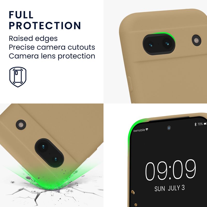 Laptop, Telefoane si Tablete - Telefoane mobile si accesorii - Accesorii Telefoane - Huse telefoane - Husa Kwmobile pentru Google Pixel 8a, anti-alunecare, silicon, gri - Infinity.ro