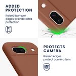Laptop, Telefoane si Tablete - Telefoane mobile si accesorii - Accesorii Telefoane - Huse telefoane - Husa Kwmobile pentru Google Pixel 8a, anti-alunecare, silicon, maro mocha - Infinity.ro