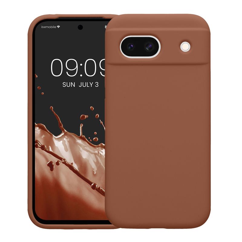 Laptop, Telefoane si Tablete - Telefoane mobile si accesorii - Accesorii Telefoane - Huse telefoane - Husa Kwmobile pentru Google Pixel 8a, anti-alunecare, silicon, maro mocha - Infinity.ro