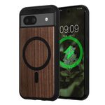 Laptop, Telefoane si Tablete - Telefoane mobile si accesorii - Accesorii Telefoane - Huse telefoane - Husa Kwmobile pentru Google Pixel 8a, compatibilitate MagSafe, lemn, TPU, maro - Infinity.ro