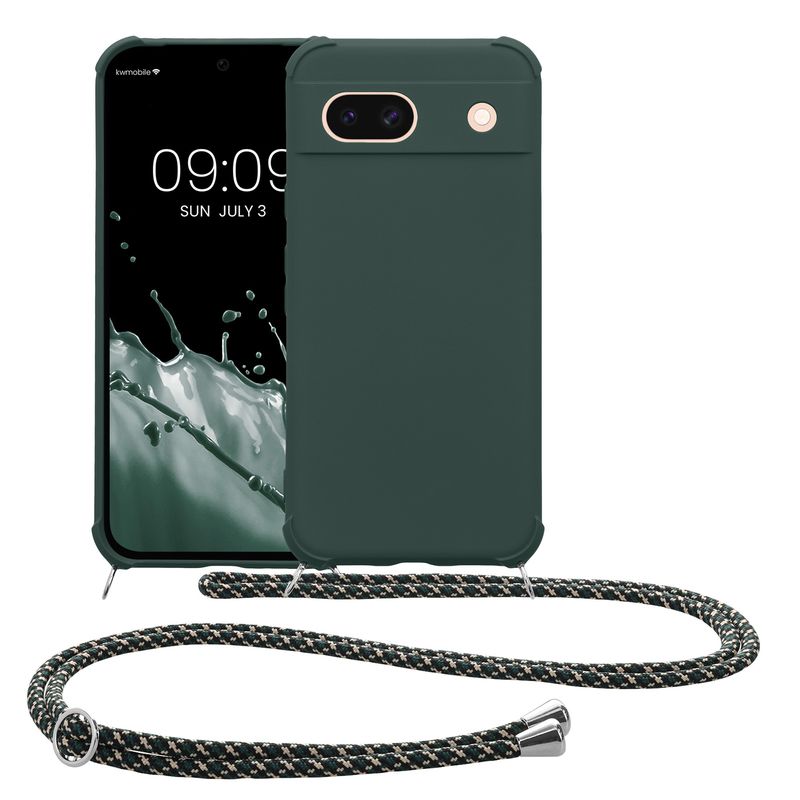 Laptop, Telefoane si Tablete - Telefoane mobile si accesorii - Accesorii Telefoane - Huse telefoane - Husa Kwmobile pentru Google Pixel 8a, protectie la socuri, silicon, verde - Infinity.ro