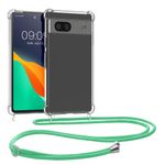 Laptop, Telefoane si Tablete - Telefoane mobile si accesorii - Accesorii Telefoane - Huse telefoane - Husa Kwmobile pentru Google Pixel 8a, protectie la socuri, TPU, transparent, verde - Infinity.ro