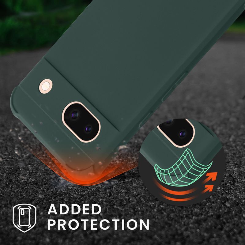 Laptop, Telefoane si Tablete - Telefoane mobile si accesorii - Accesorii Telefoane - Huse telefoane - Husa Kwmobile pentru Google Pixel 8a, protectie la socuri, silicon, verde - Infinity.ro