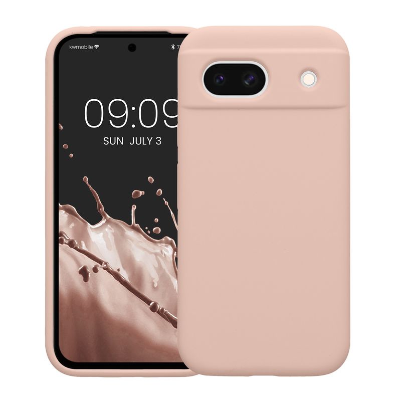 Laptop, Telefoane si Tablete - Telefoane mobile si accesorii - Accesorii Telefoane - Huse telefoane - Husa Kwmobile pentru Google Pixel 8a, anti-alunecare, silicon, roz prafuit - Infinity.ro