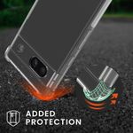 Laptop, Telefoane si Tablete - Telefoane mobile si accesorii - Accesorii Telefoane - Huse telefoane - Husa Kwmobile pentru Google Pixel 8a, protectie la socuri, TPU, transparent, portocaliu - Infinity.ro