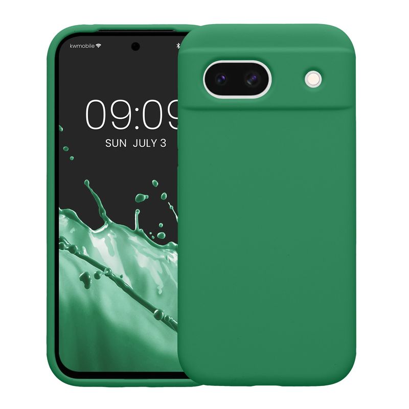 Laptop, Telefoane si Tablete - Telefoane mobile si accesorii - Accesorii Telefoane - Huse telefoane - Husa Kwmobile pentru Google Pixel 8a, anti-alunecare, silicon, verde - Infinity.ro