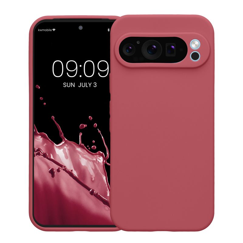 Laptop, Telefoane si Tablete - Telefoane mobile si accesorii - Accesorii Telefoane - Huse telefoane - Husa Kwmobile pentru Google Pixel 9 Pro, anti-alunecare, protectie la zgarieturi, silicon, roz - Infinity.ro